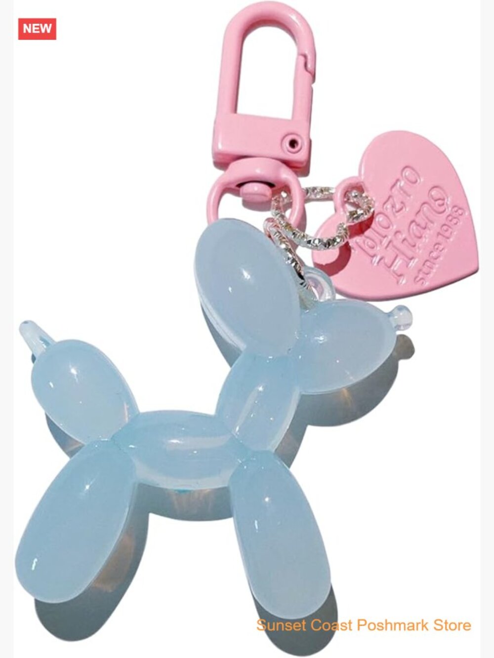 Jelly Balloon Dog Design Keychain Cute Key Chain Bag Charm Accessories for